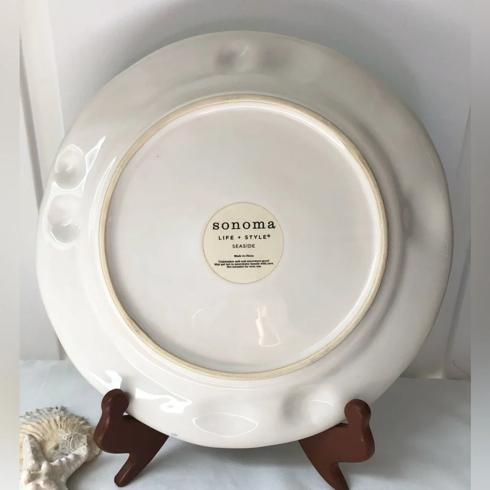 Sonoma Seaside Beach Shell Dinner Plate - Picture 4 of 5